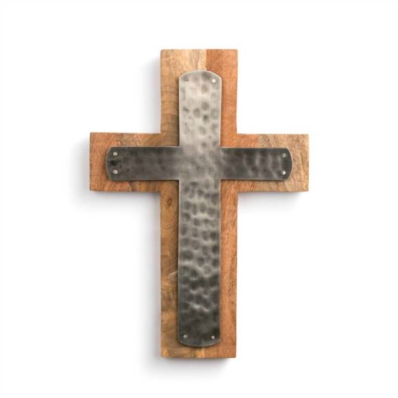 NEW DEMDACO be still wall cross in natural - Picture 1 of 2